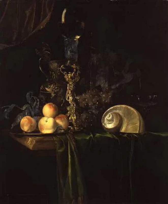 Natura morta con conchiglia Nautilus e porta calice - Suermondt Ludwig Museum